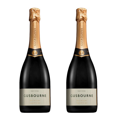 Gusbourne Brut Reserve English Sparkling 75cl Duo Gift Set